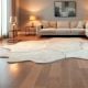 Handcrafted Neutral Patch Abstract Modern Living Rug